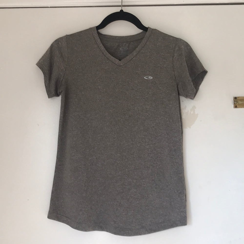 Girls Gray C9 Champion Active V-Neck
